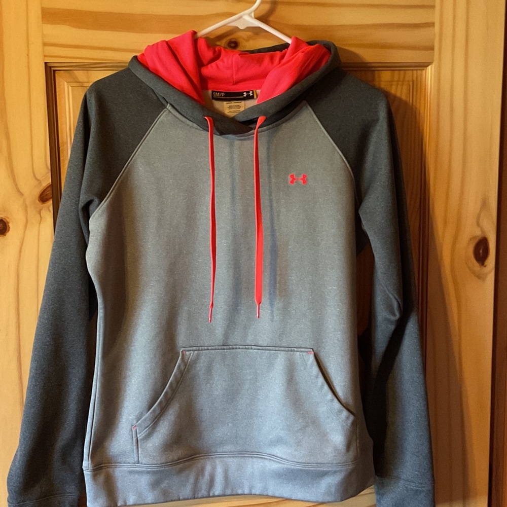Under Armour Charcoal and Coral Women’s Hoodie